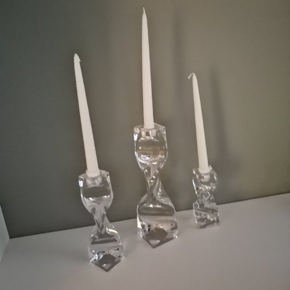 crystal candle holders - Picture 2 of 2